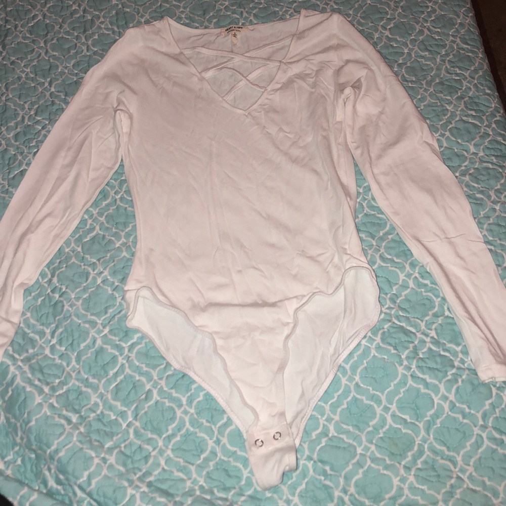 White Long Sleeve Onesie